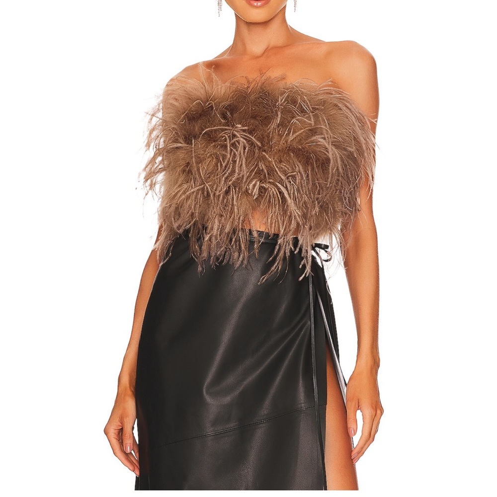 LaMarque Bustier Feather Top